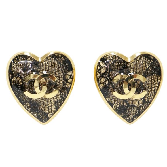CHANEL Gold Coco Mark Earrings - Picture 1 of 4